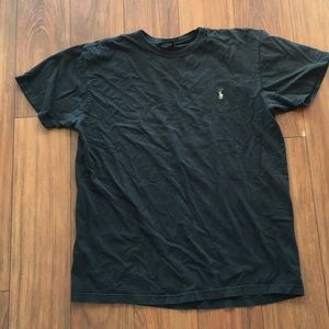 Black Ralph Lauren polo (tan horse)